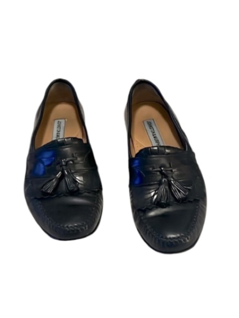 Johnston & Murphy Men’s Black Leather Loafer Slip On Tassel Dress Shoes  Sz 9